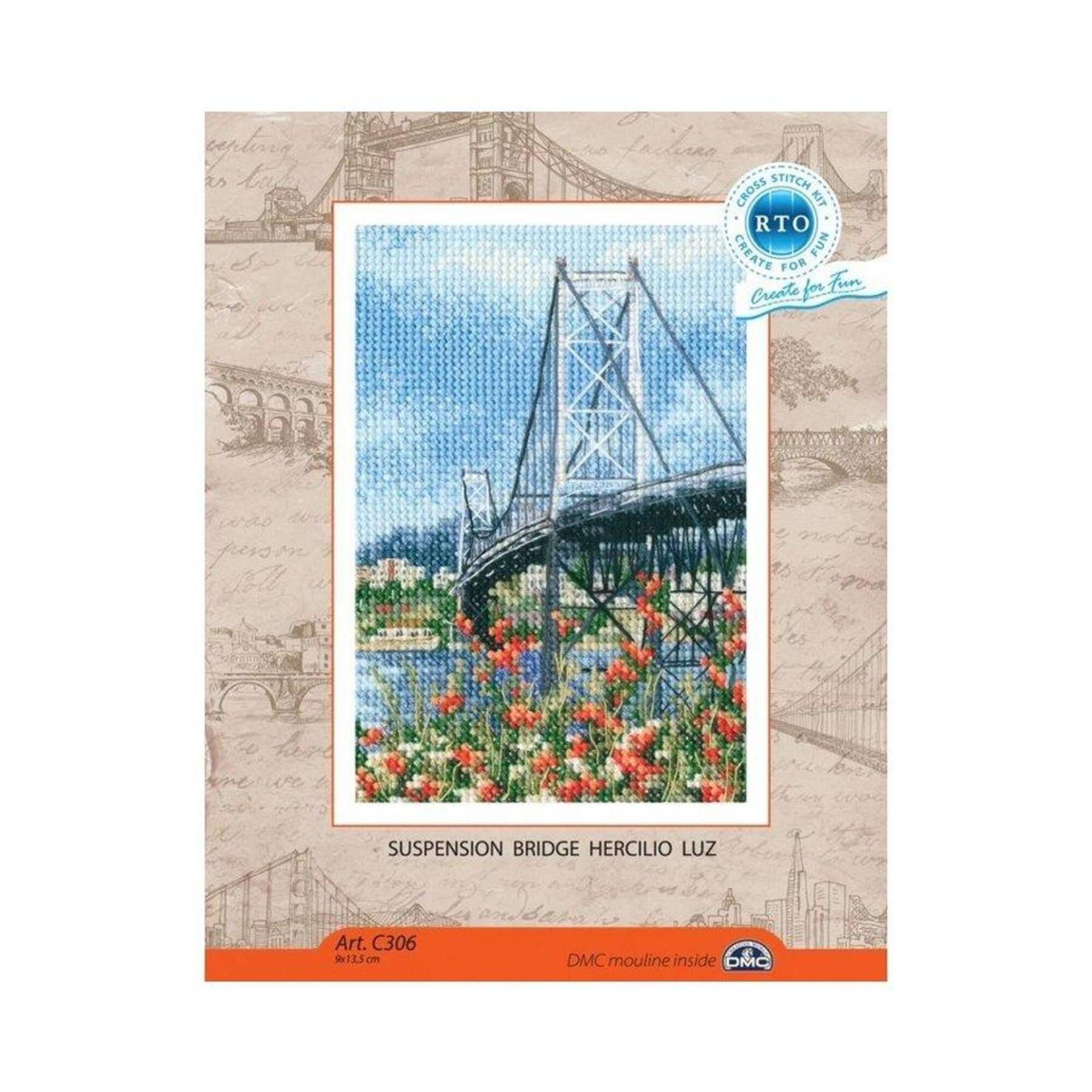 RTO Suspension Bridge Hercilio Luz Cross Stitch Kit